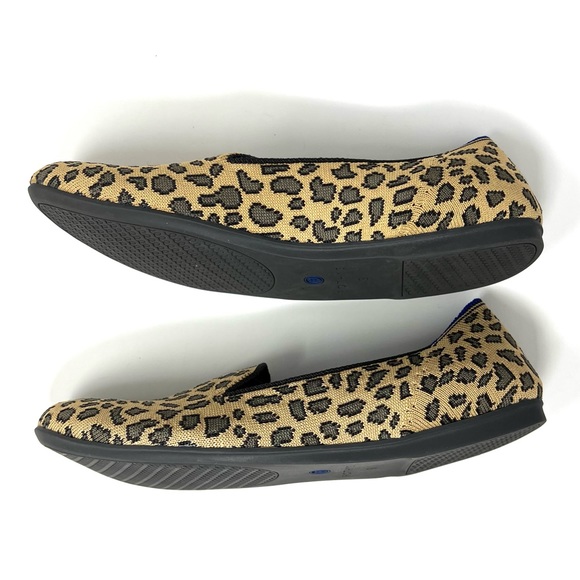 Rothy’s “The Loafer” Leopard Animal Print Slip On Flat Loafers Size 9 - Picture 5 of 9